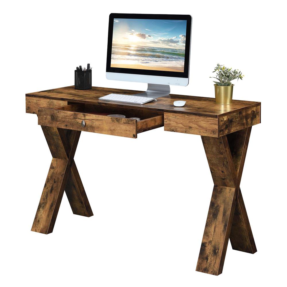 Newport 1 Drawer Desk, Barnwood. Picture 3