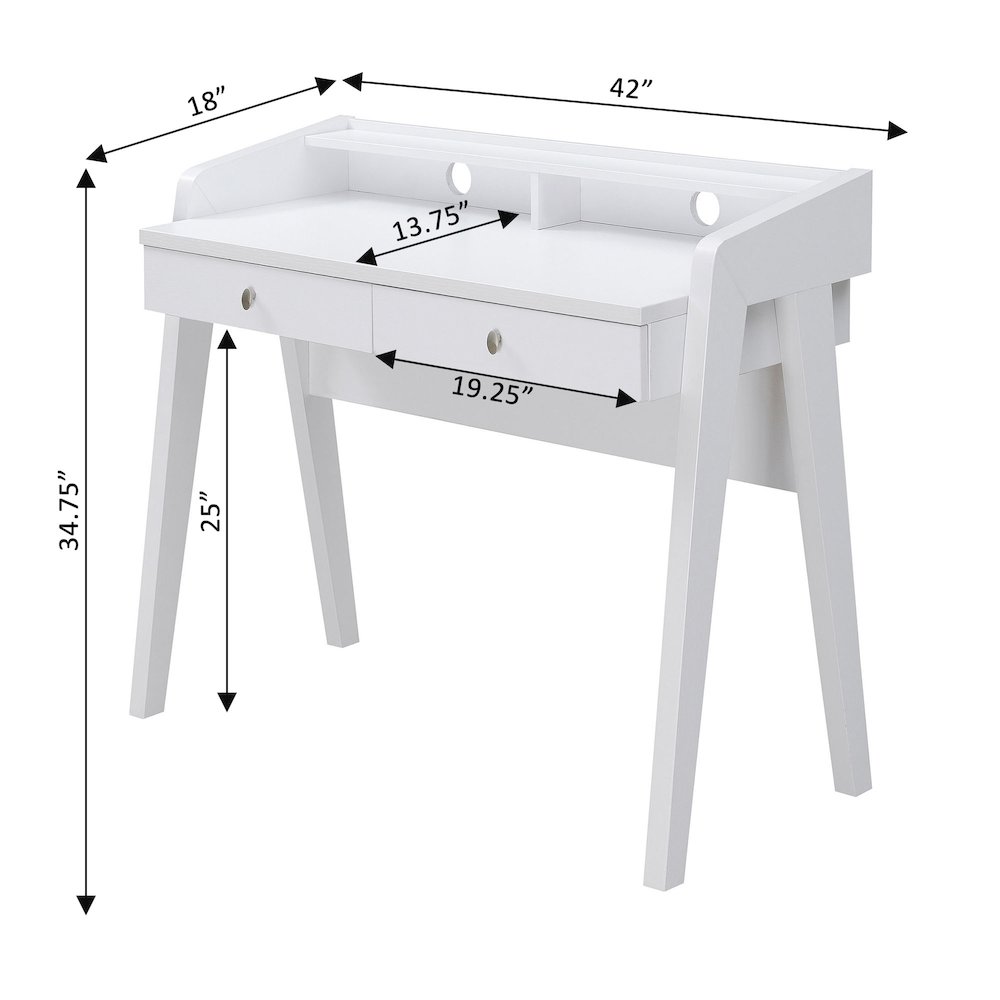 Newport Deluxe 2 Drawer Desk. Picture 7