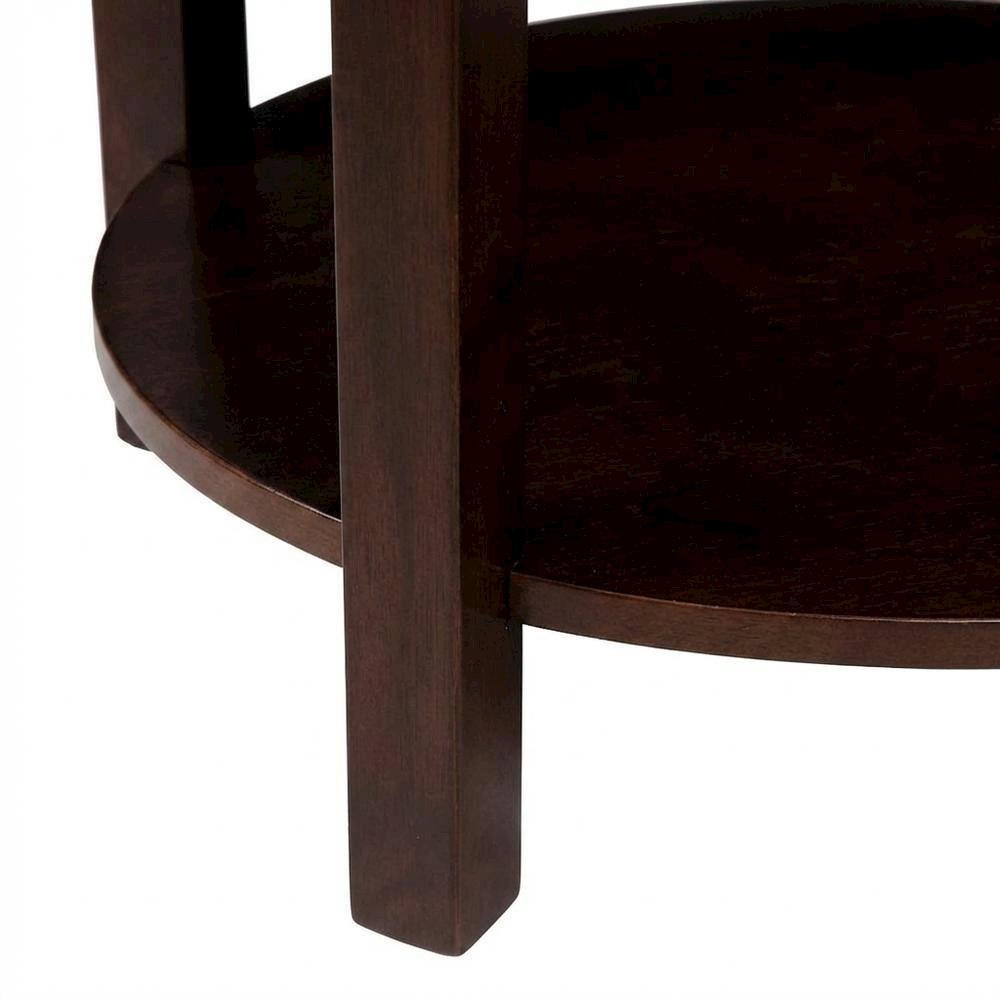 Rustic End Table with Single Drawer and Shelf for Living Room Storage. Picture 6