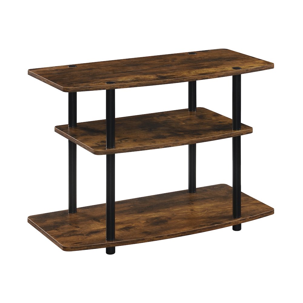 Designs2Go No Tools 3 Tier TV Stand for TVs up to 37 Inches. Picture 1