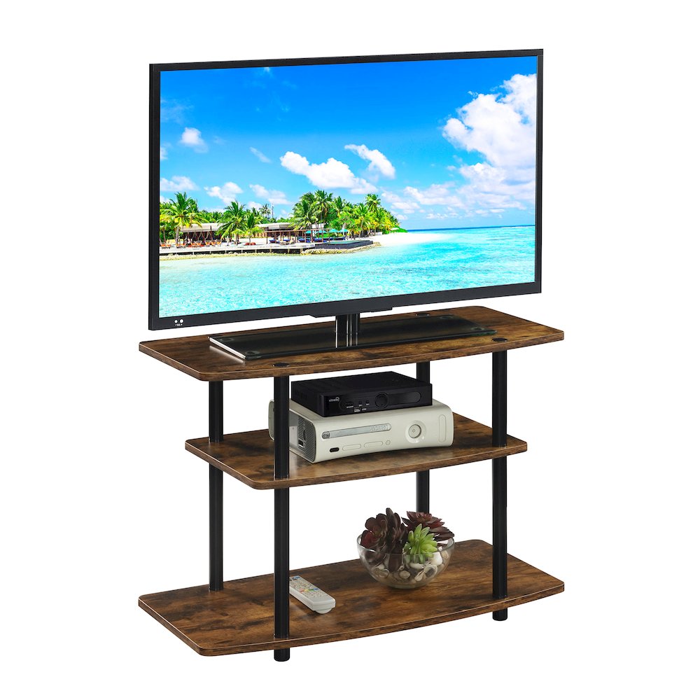 Designs2Go No Tools 3 Tier TV Stand for TVs up to 37 Inches. Picture 2