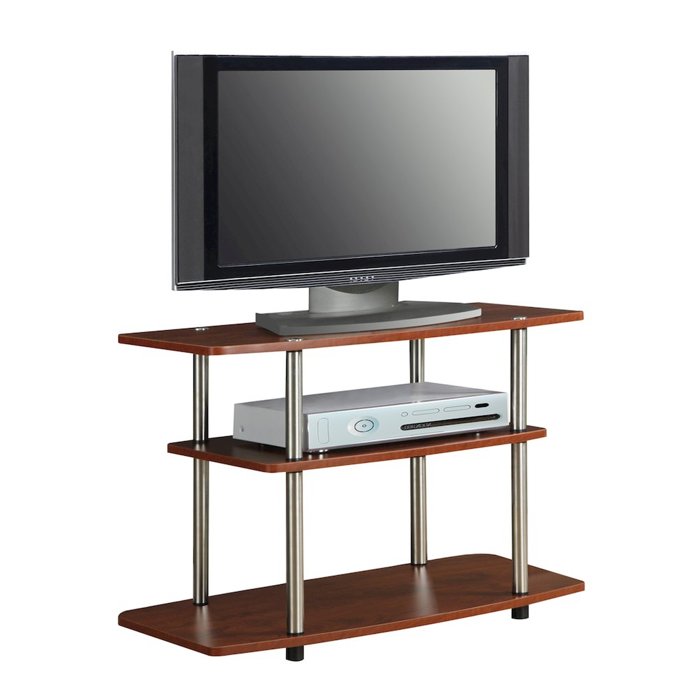 Designs2Go No Tools 3 Tier TV Stand for TVs up to 37 Inches. Picture 3