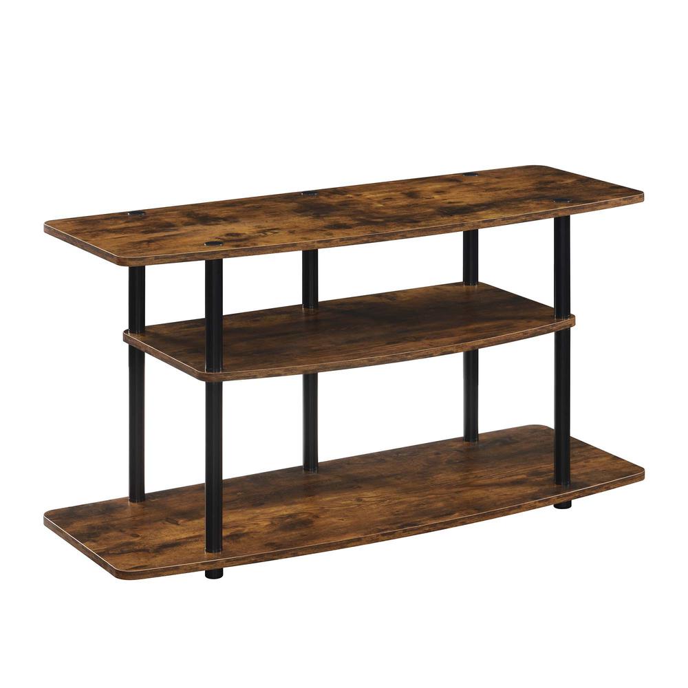 No Tools 3 Tier Wide TV Stand for TVs up to 46 Inches. Picture 1