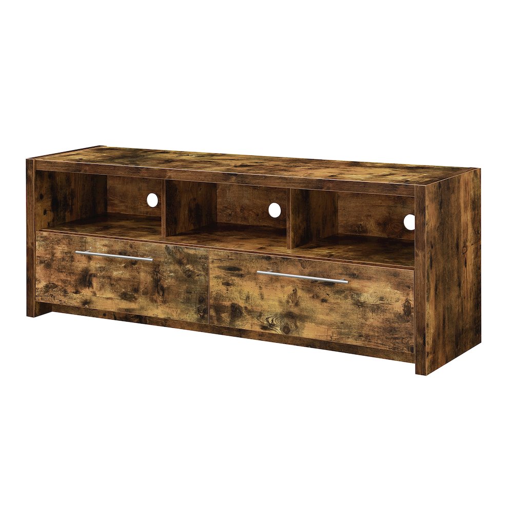 Newport Marbella TV Stand with Cabinets and Shelves for TVs up to 65 Inches. Picture 1