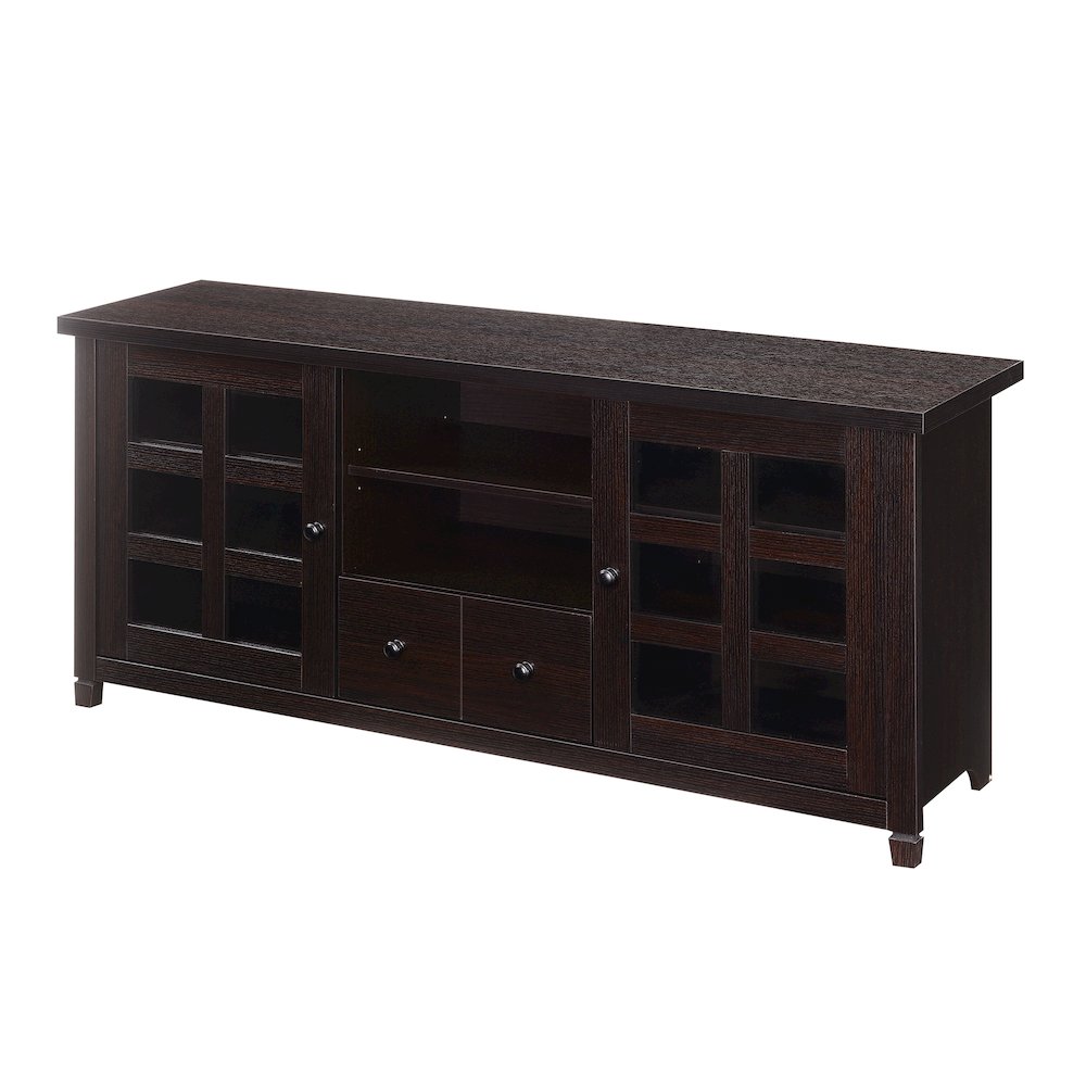 1 Drawer TV Stand with Storage Cabinets and Shelves for TVs up to 65 Inches. Picture 1
