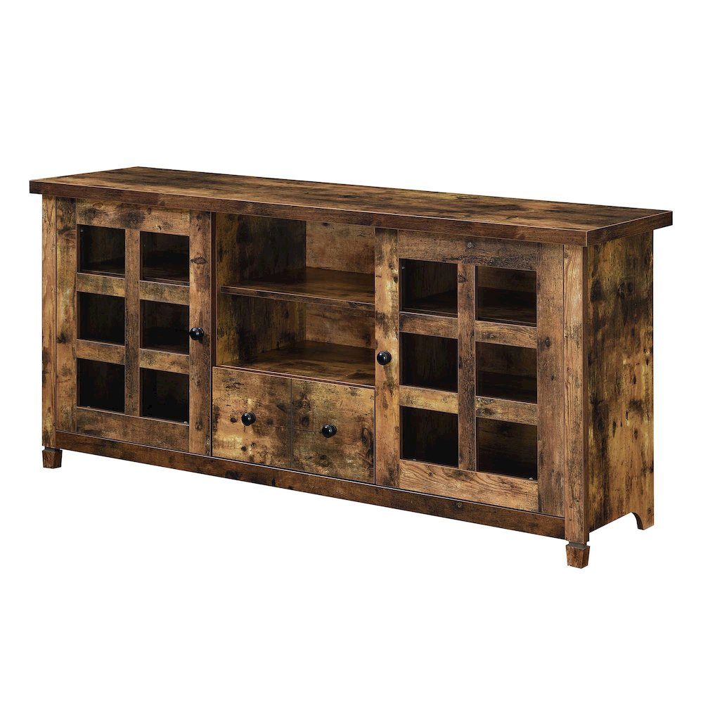 1 Drawer TV Stand with Storage Cabinets and Shelves for TVs up to 65 Inches. Picture 1