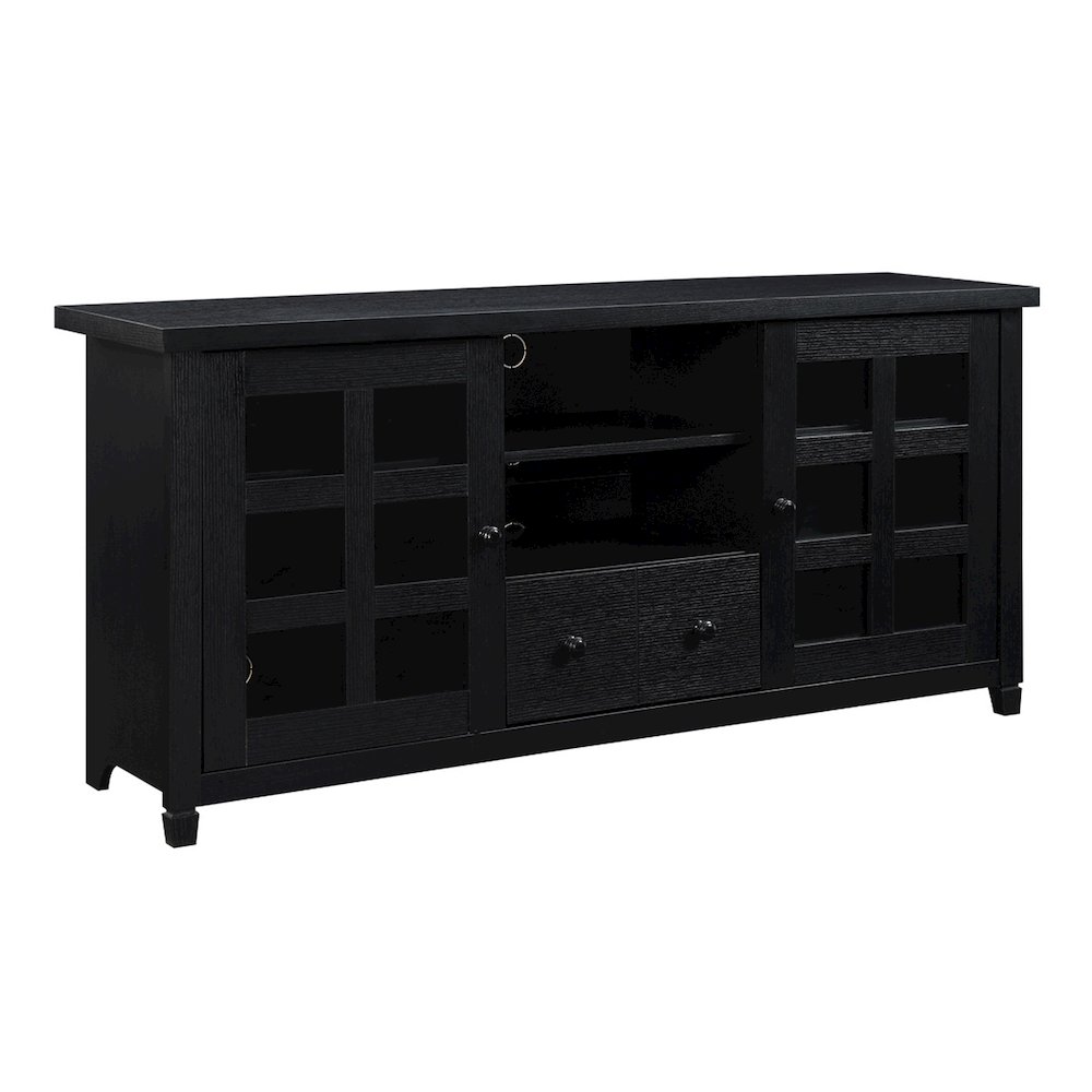 1 Drawer TV Stand with Storage Cabinets and Shelves for TVs up to 65 Inches. Picture 1