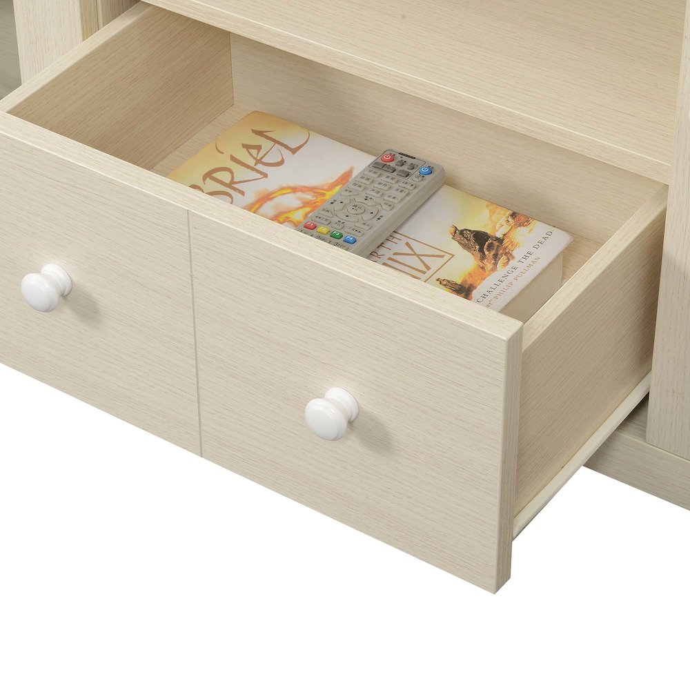 1 Drawer TV Stand with Storage Cabinets and Shelves for TVs up to 65 Inches. Picture 5