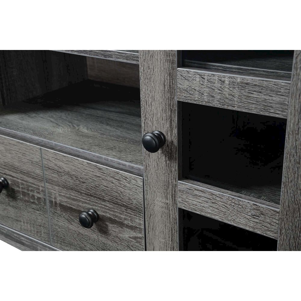 1 Drawer TV Stand with Storage Cabinets and Shelves for TVs up to 65 Inches. Picture 3