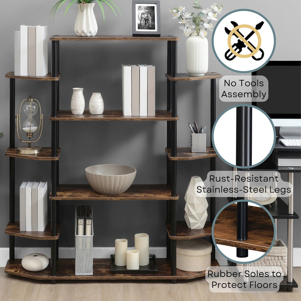 Designs2Go No Tools Wall Unit Bookshelf. Picture 4