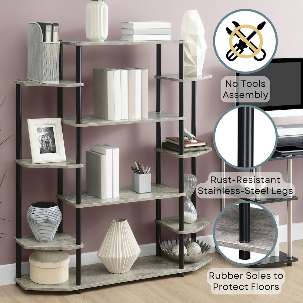 Designs2Go No Tools Wall Unit Bookshelf. Picture 4