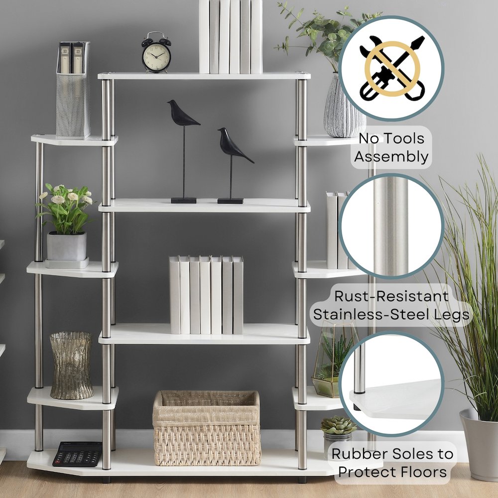 Designs2Go No Tools Wall Unit Bookshelf. Picture 4