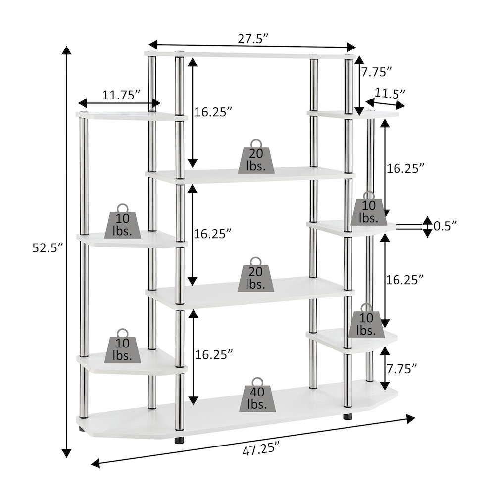 Designs2Go No Tools Wall Unit Bookshelf. Picture 5