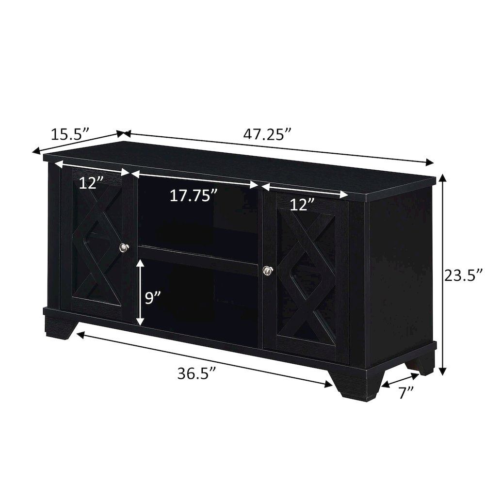 Gateway TV Stand with Storage Cabinets and Shelves for TVs up to 55 Inches. Picture 5
