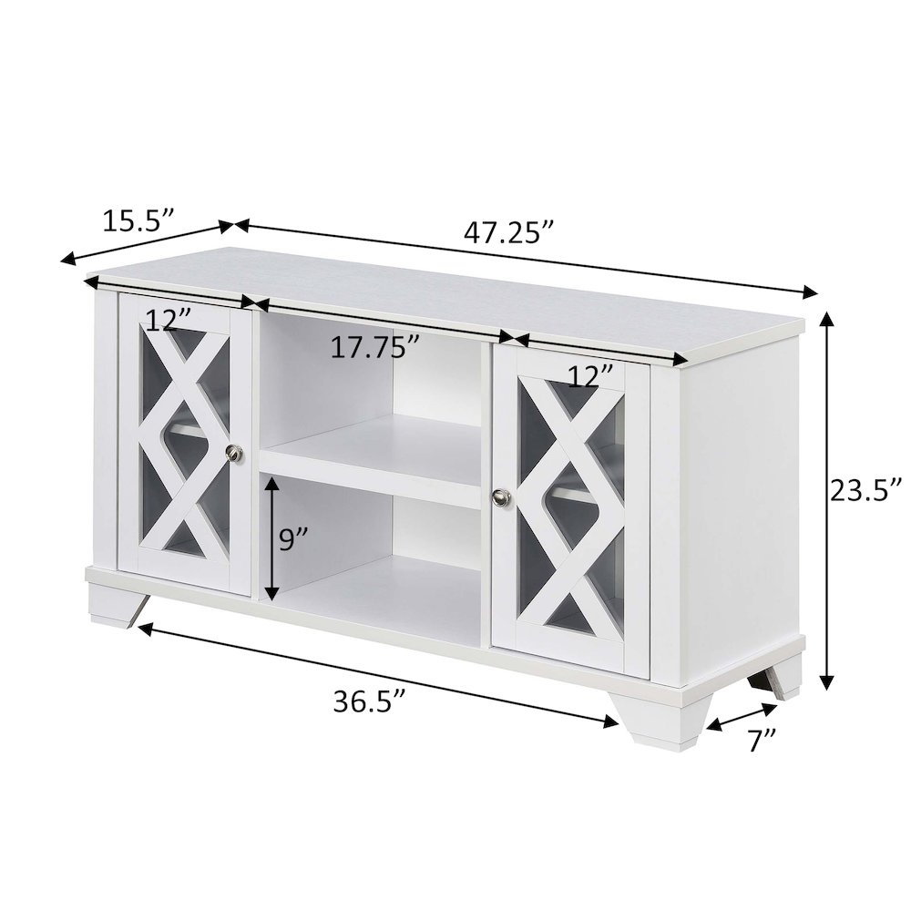 Gateway TV Stand with Storage Cabinets and Shelves for TVs up to 55 Inches. Picture 5