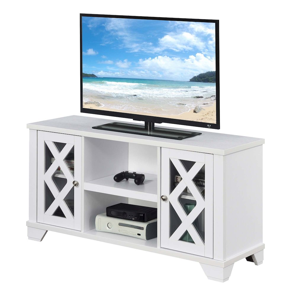 Gateway TV Stand with Storage Cabinets and Shelves for TVs up to 55 Inches. Picture 2