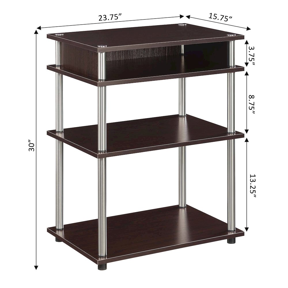 Designs2Go No Tools Printer Stand with Shelves. Picture 5
