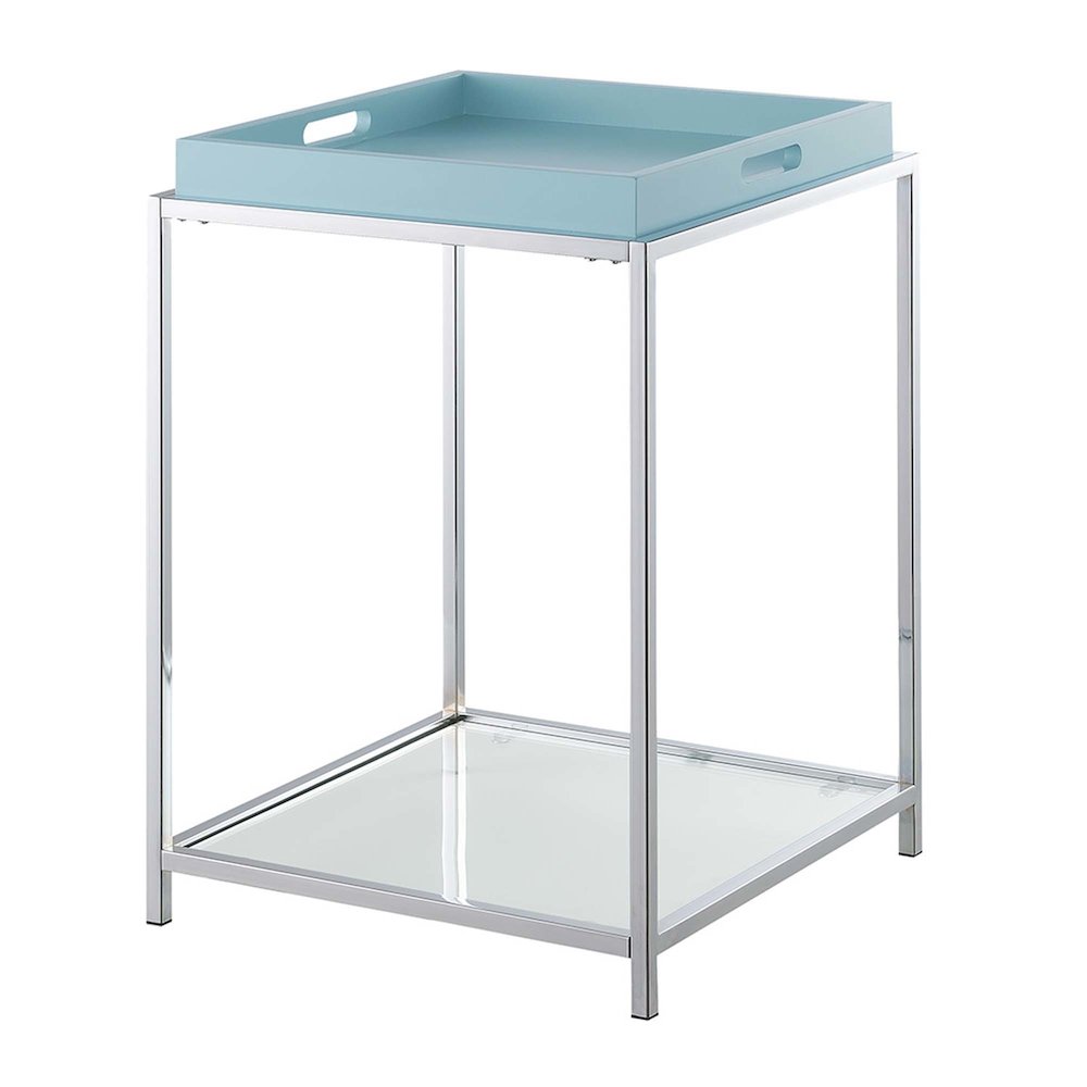 Palm Beach End Table, Sea Foam. Picture 1