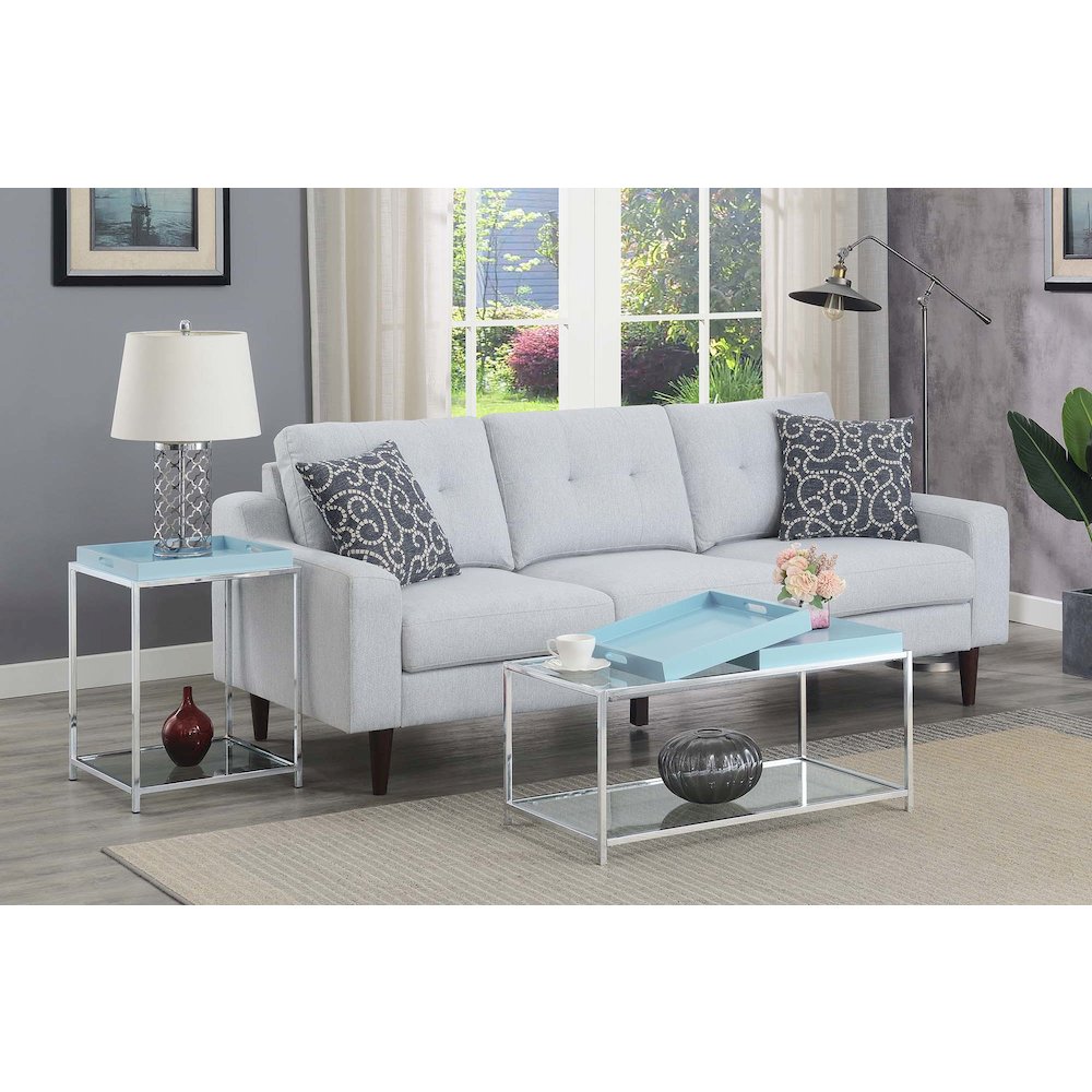 Palm Beach End Table, Sea Foam. Picture 7