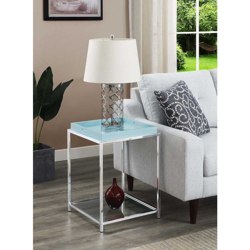 Palm Beach End Table, Sea Foam. Picture 2