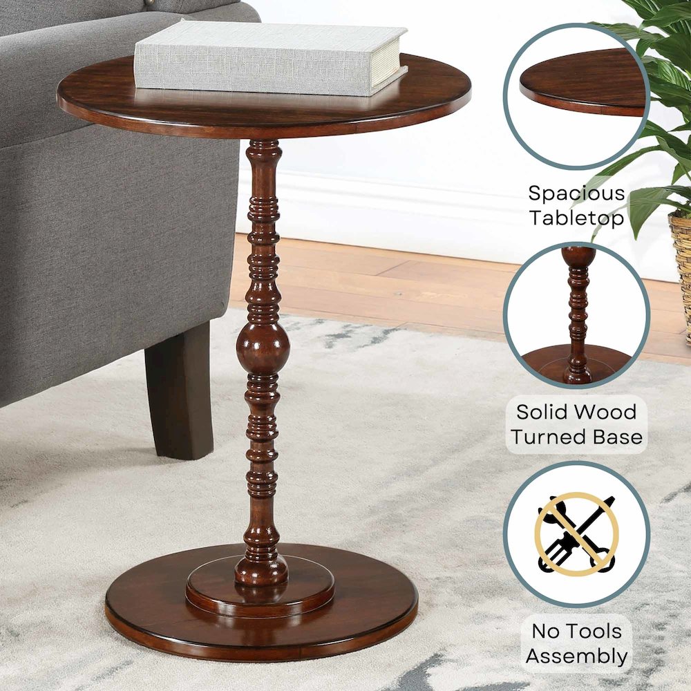 Classic Accents Sanibel Beach Spindle Table. Picture 4