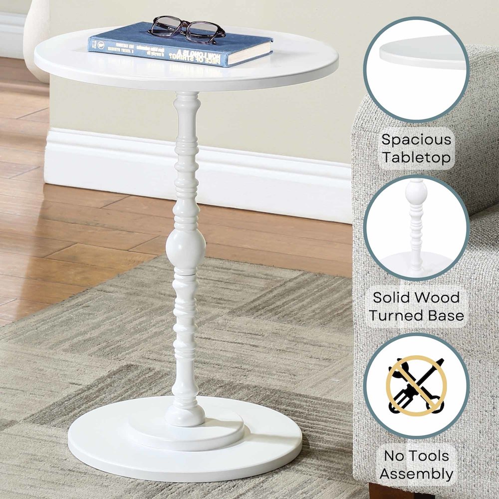 Classic Accents Sanibel Beach Spindle Table. Picture 4