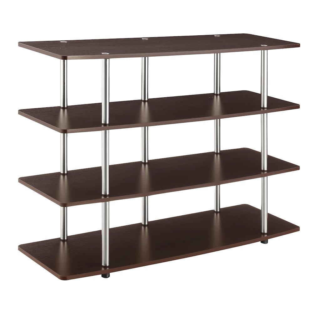 Designs2Go No Tools XL Highboy 4 Tier TV Stand for TVs up to 55 Inches. Picture 1