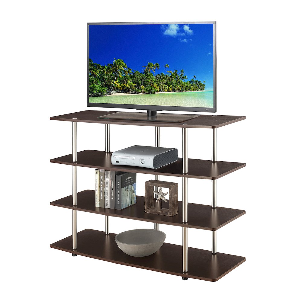 Designs2Go No Tools XL Highboy 4 Tier TV Stand for TVs up to 55 Inches. Picture 3