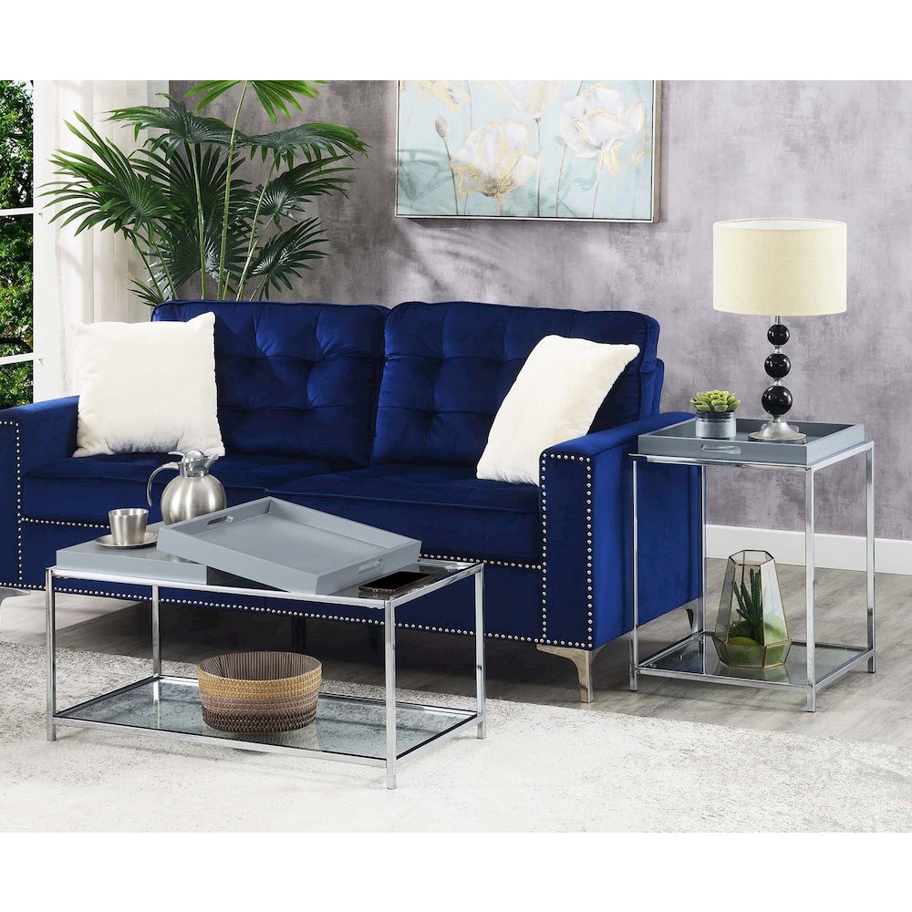 Palm Beach Coffee Table, Gray. Picture 8