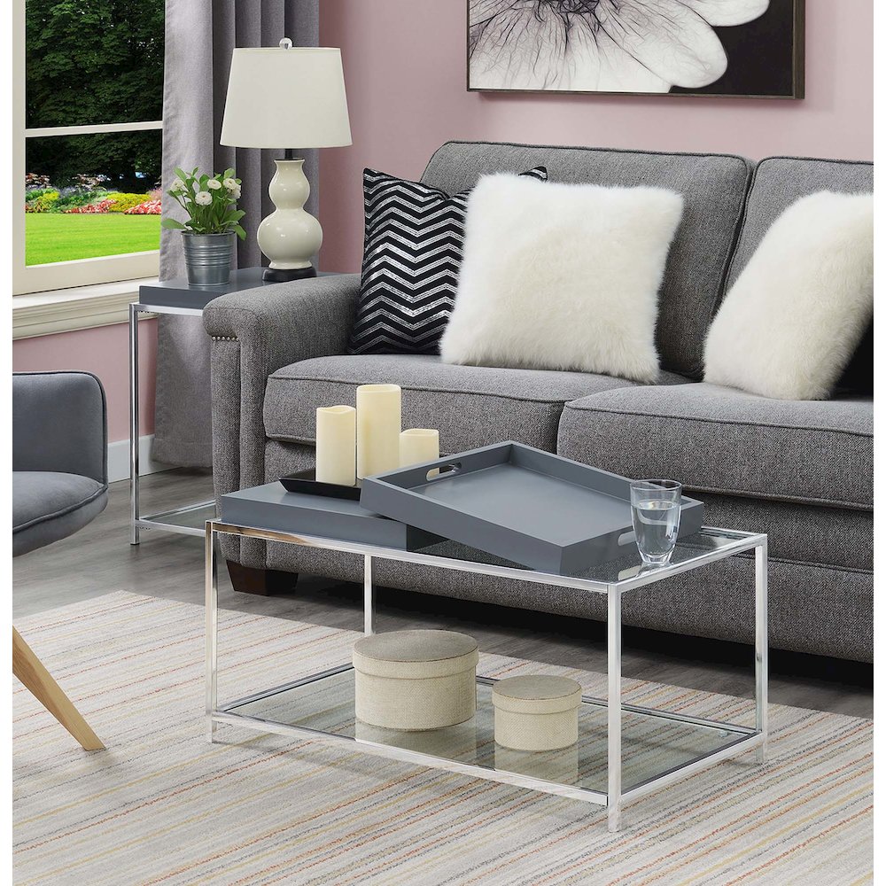 Palm Beach Coffee Table, Gray. Picture 2