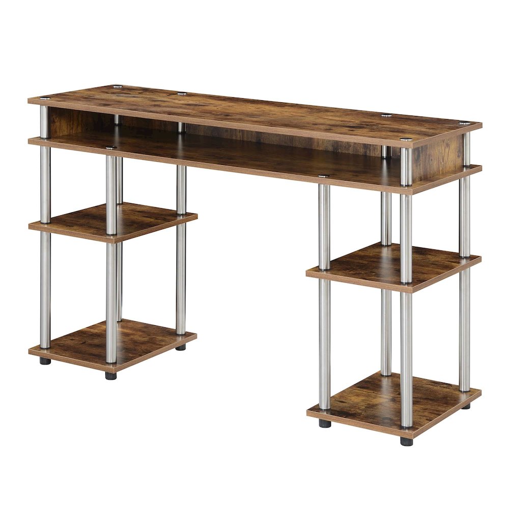 Designs2Go No Tools Student Desk with Shelves. Picture 1