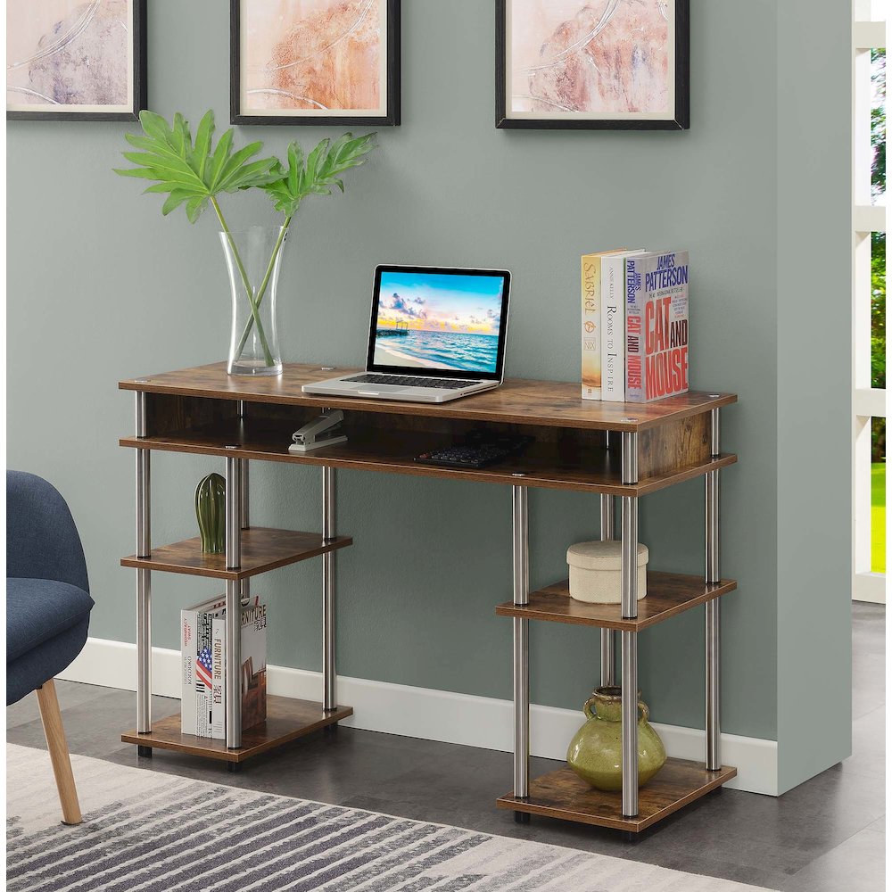 Designs2Go No Tools Student Desk with Shelves. Picture 2