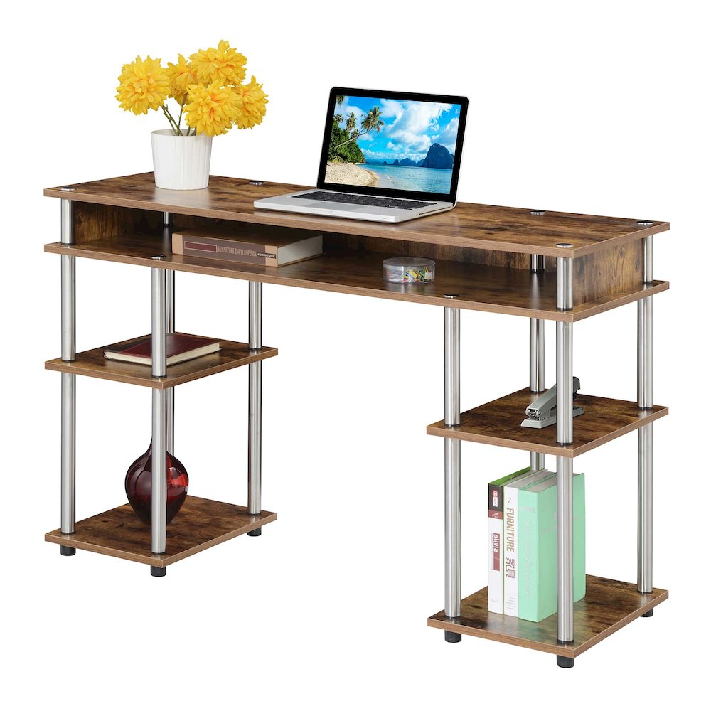 Designs2Go No Tools Student Desk with Shelves. Picture 3