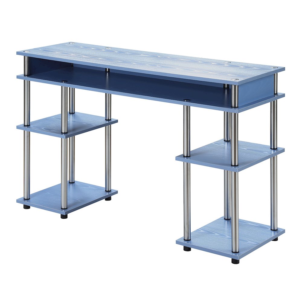 Designs2Go No Tools Student Desk with Shelves. Picture 1