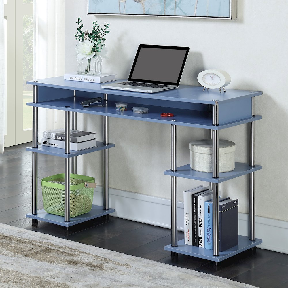 Designs2Go No Tools Student Desk with Shelves. Picture 2