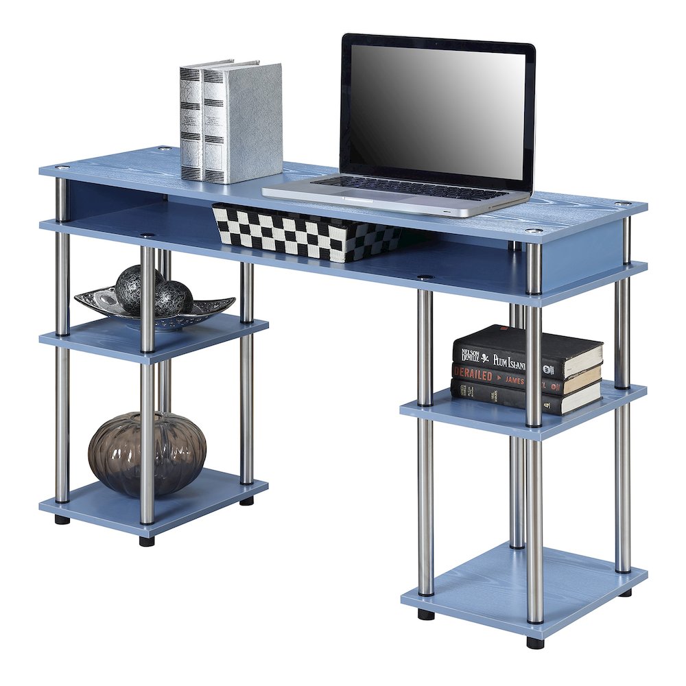 Designs2Go No Tools Student Desk with Shelves. Picture 2