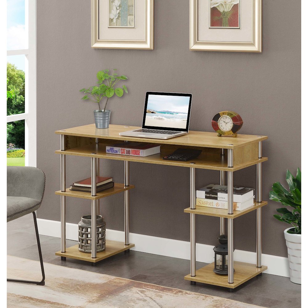 Designs2Go No Tools Student Desk with Shelves, R4-0541. Picture 2
