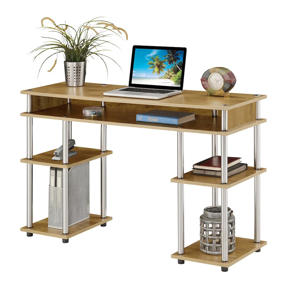 Designs2Go No Tools Student Desk with Shelves, R4-0541. Picture 3