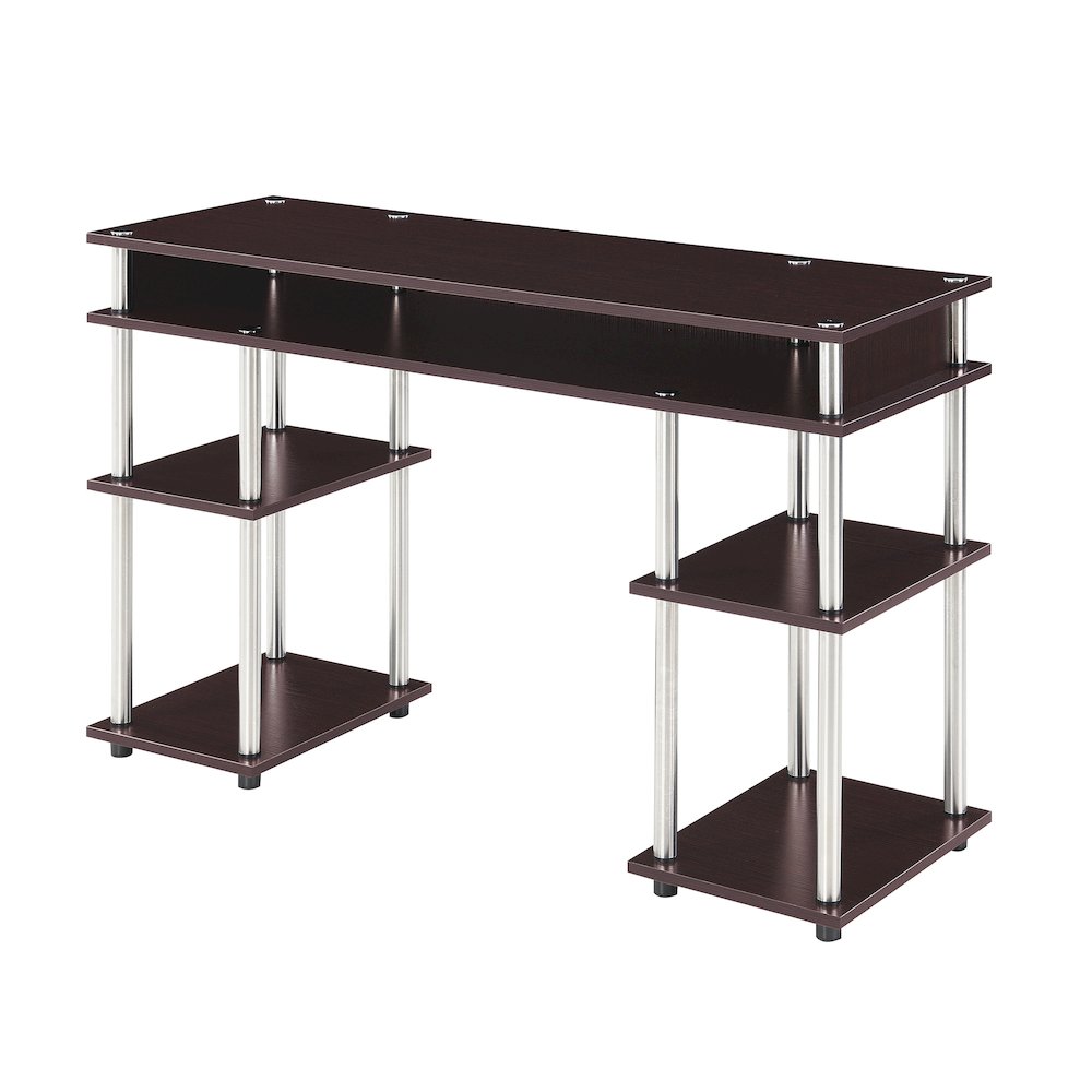 Designs2Go No Tools Student Desk with Shelves. Picture 1