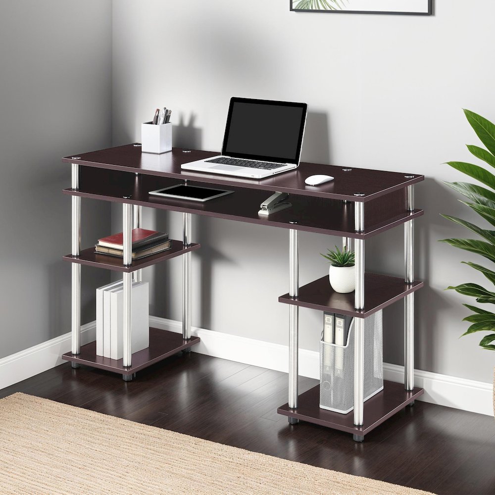 Designs2Go No Tools Student Desk with Shelves. Picture 3