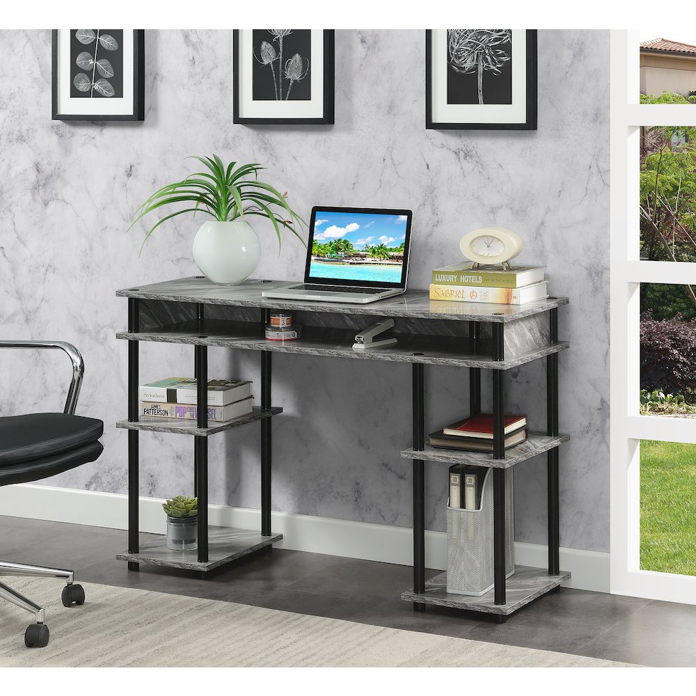 Designs2Go No Tools Student Desk with Shelves. Picture 2