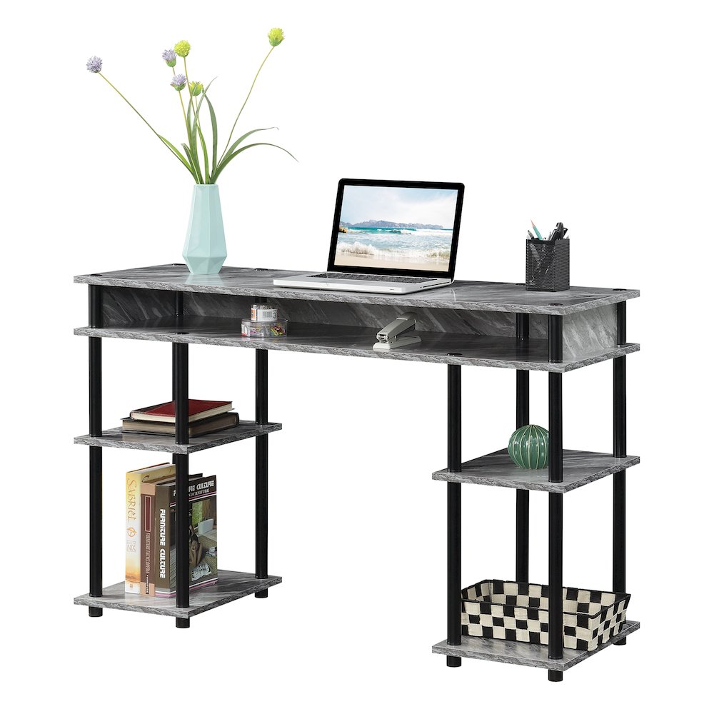 Designs2Go No Tools Student Desk with Shelves. Picture 3