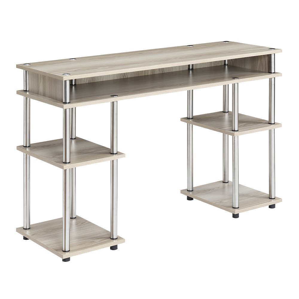 Designs2Go No Tools Student Desk with Shelves. Picture 1