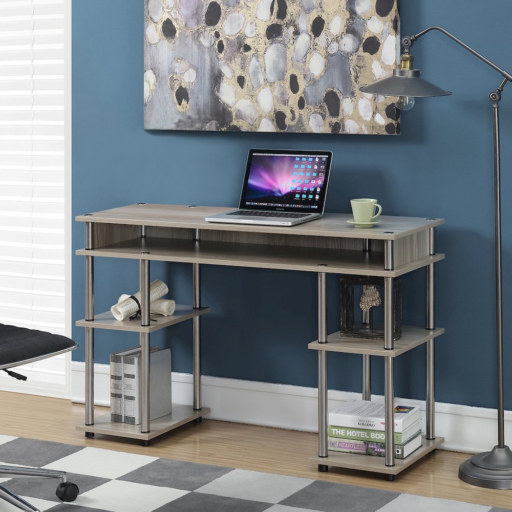 Designs2Go No Tools Student Desk with Shelves. Picture 2