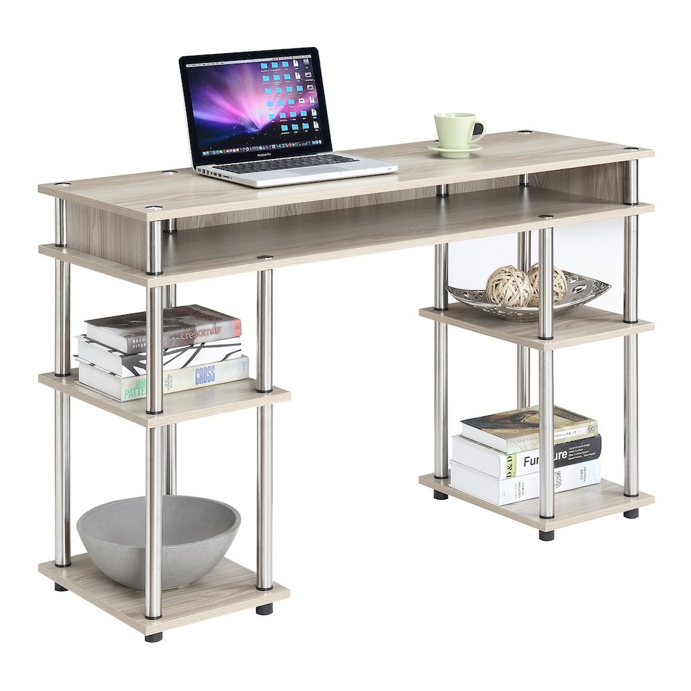 Designs2Go No Tools Student Desk with Shelves. Picture 3