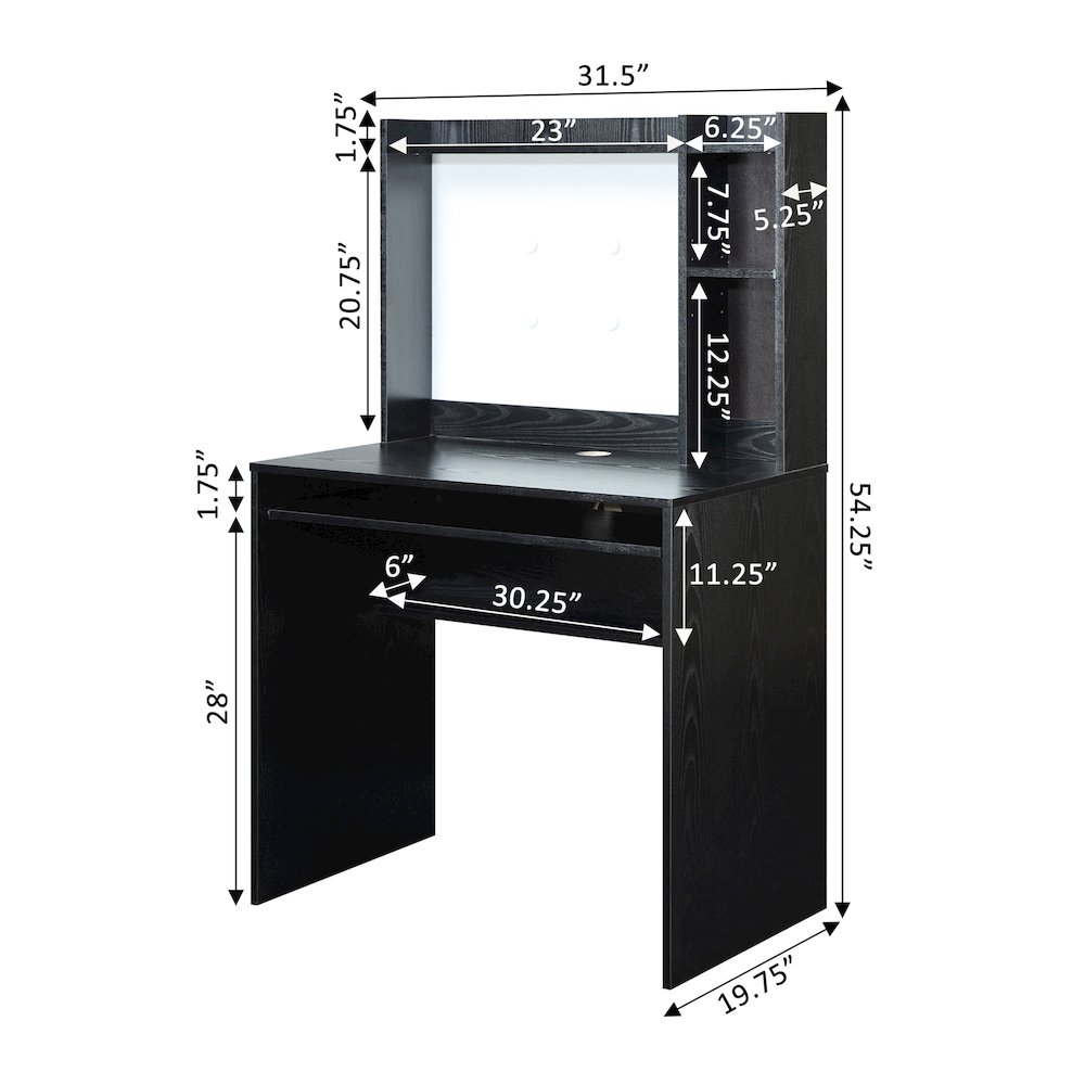 Designs2Go Student Desk with Magnetic Bulletin Board and Shelves. Picture 4
