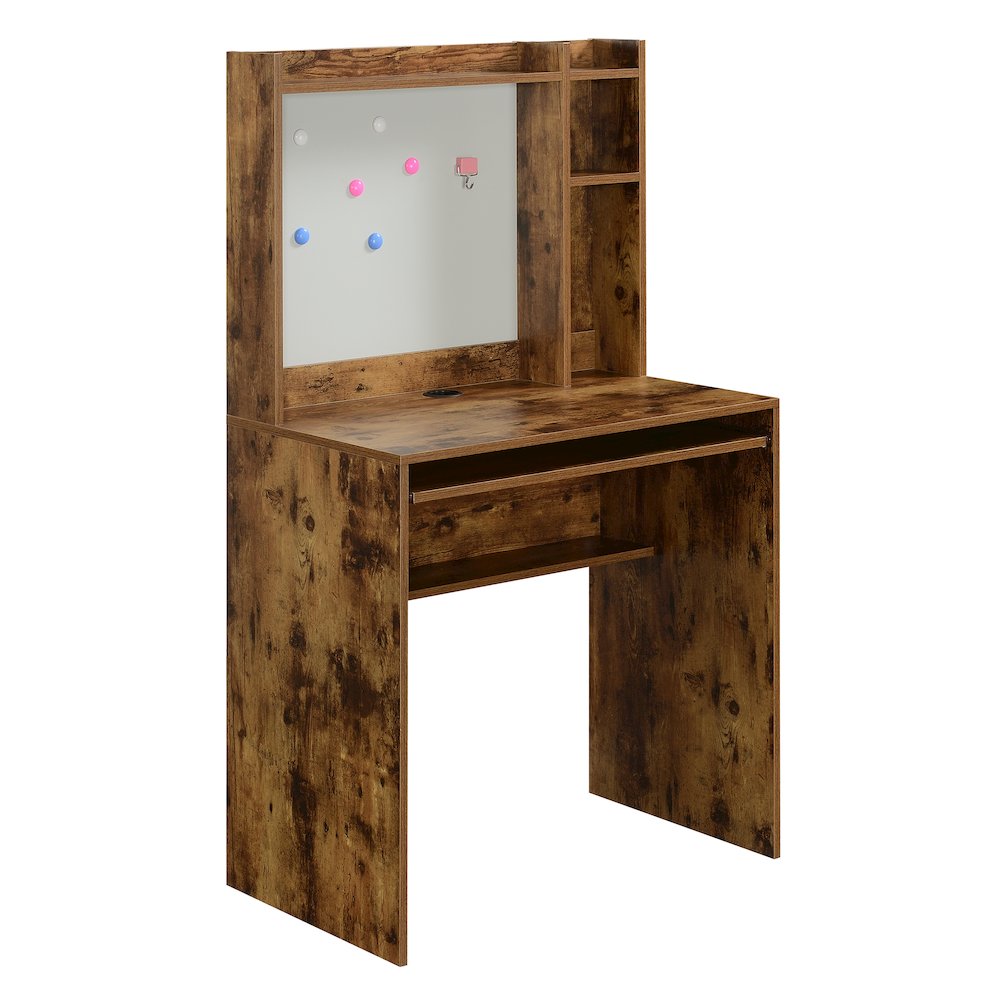 Designs2Go Student Desk with Magnetic Bulletin Board and Shelves. Picture 1