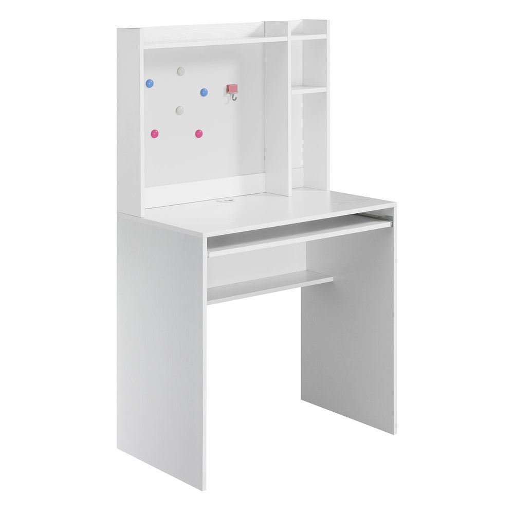 Designs2Go Student Desk with Magnetic Bulletin Board and Shelves. Picture 1