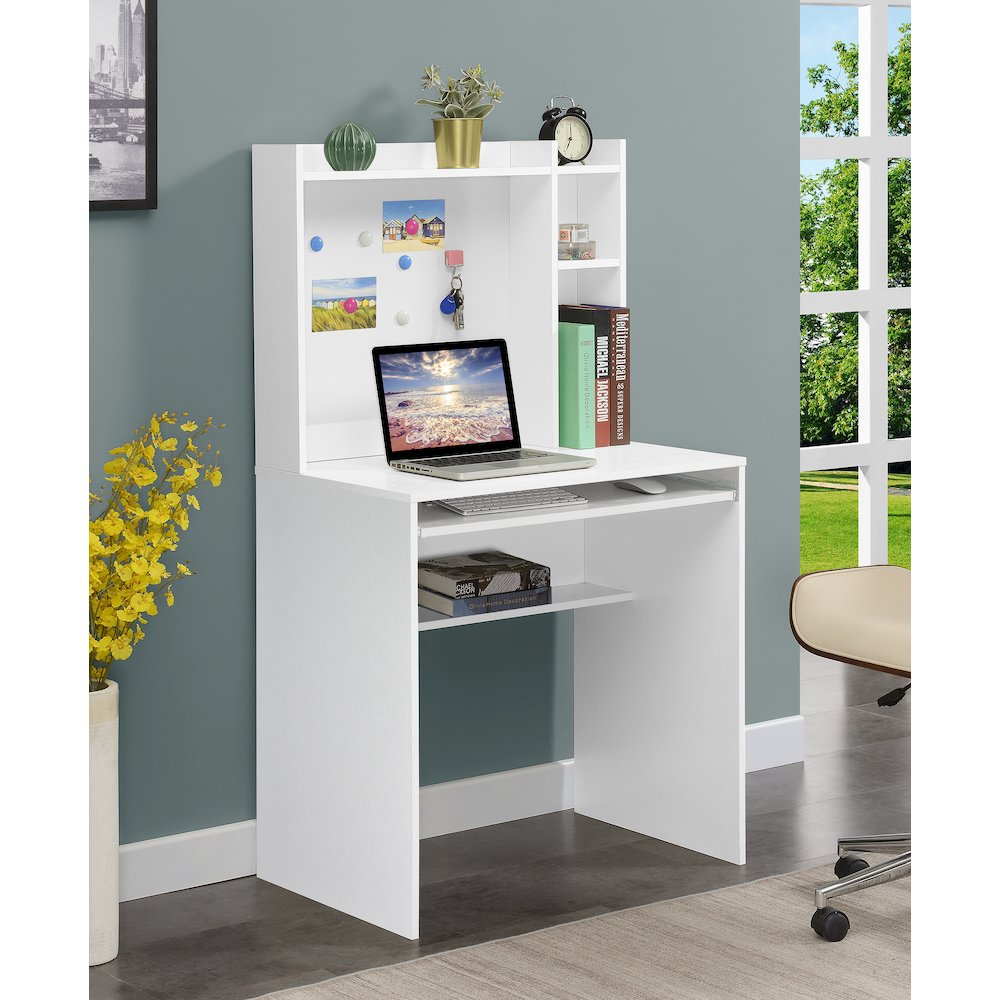 Designs2Go Student Desk with Magnetic Bulletin Board and Shelves. Picture 2