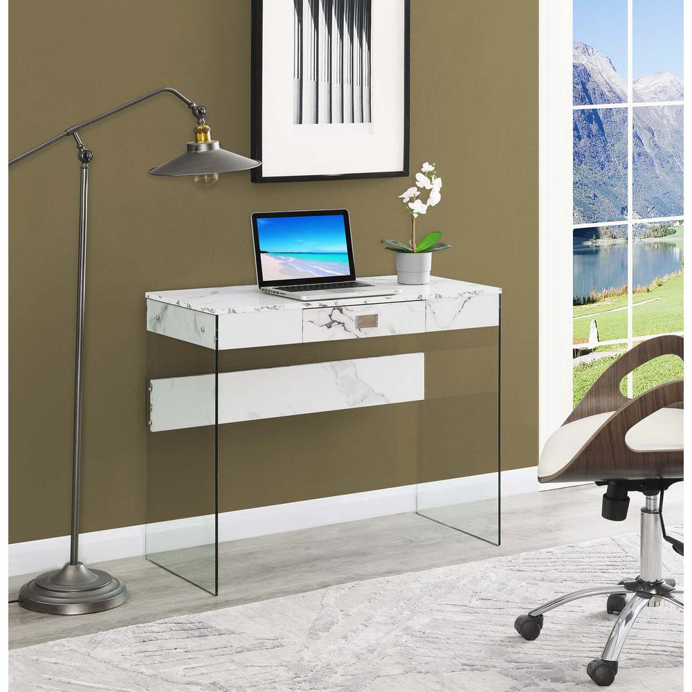 SoHo Glass 36 Desk. Picture 1